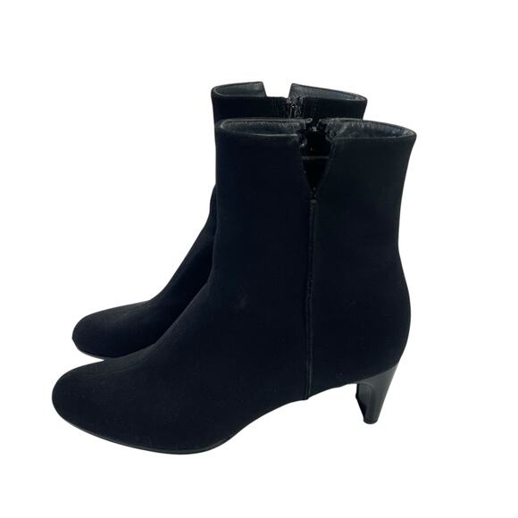 Stuart Weitzman Black Heeled Ankle Booties Womens 7 - Picture 3 of 7